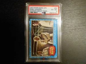 1977 STAR WARS OPC S1 #50 Rebel Leaders Wonder About Their Fate PSA 6 (EX-MNT)💎 - Picture 1 of 3