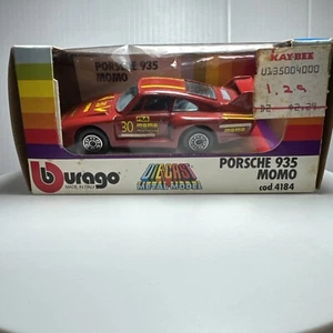 Burago Porsche 935 Momo cod. 4184 Red 1/43 Metal Model Mint. Made Italy - Picture 1 of 9