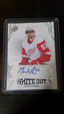2022-23 Upper Deck SPX David Perron White Out Auto