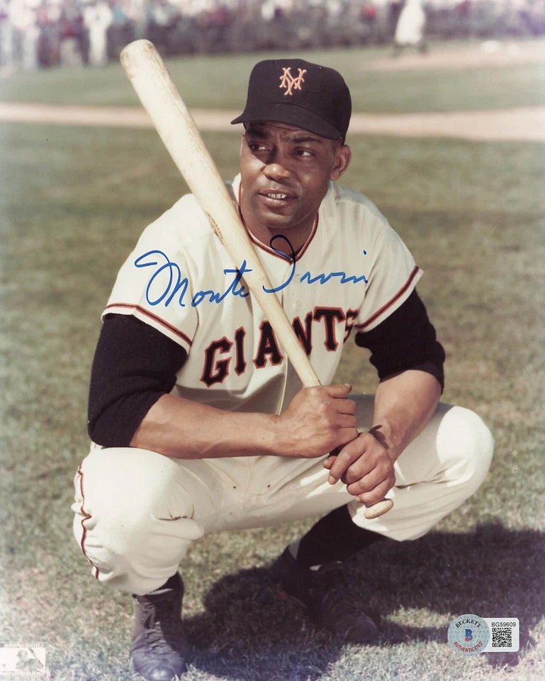 Monte Irvin (San Francisco Giants) signed 8x10 photo-BAS #BG59609 - Image 1 of 1