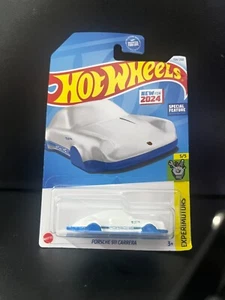 Hot Wheels Porsche 911 Carrera Special Edition Keychain White Expirimotors - Picture 1 of 6