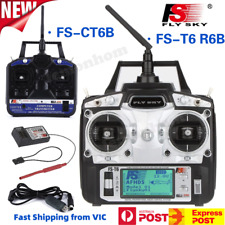 Flysky 2.4GHz 6CH Mode 2 Transmitter W/Receiver R6-B for RC Helicopter Airplane
