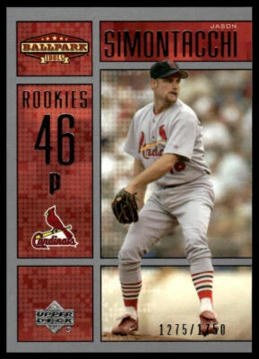 2002 Upper Deck Ballpark Idols #223 Jason Simontacchi #/1750 - Image 1 of 2
