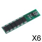 6x3.7V PCB Protection Board for 18650 Li-ion Lithium LiPo Battery Cell 1S