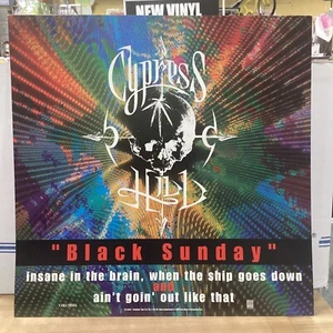 PÓSTER PROMOCIONAL CYPRESS HILL vintage 1993 doble cara plano - 12x12 - Imagen 1 de 3