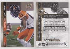 2021 Upper Deck CFL Gold /50 Shaquille Johnson Shaq Johnson #42