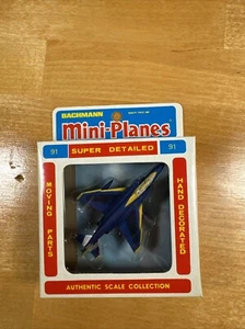 Vintage Bachmann Mini-Planes Phantom F-4K Blue Angels #91 New in Box 1/125 8391 - Picture 1 of 2