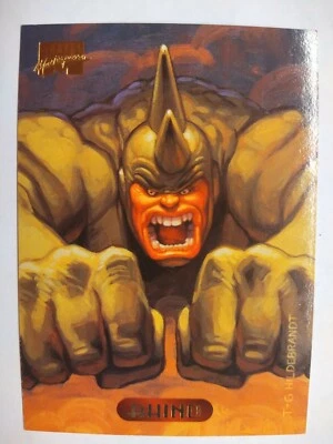 1994 Marvel Masterpieces #100 Rhino X Base Trading Card NEW OLD STOCK LOOK - Image 1 of 2