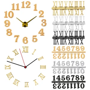 Roman Numerals Arabic Number Quartz Clock Parts Clock Numerals Accessories - Picture 1 of 14