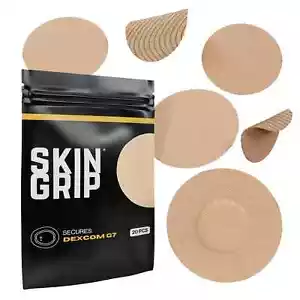 Skin Grip Adhesive Patches for Dexcom G7 CGM – Waterproof & Sweatproof Adhesi... - Picture 1 of 4