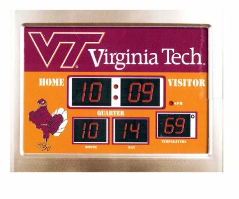Virginia Tech Hokies Scoreboard Clock Football New  GREAT GIFT MULTI-FUNCTION Cover