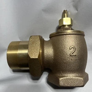 Legend Valve 110-108, 2 Inch, T-431 Bronze Angle Radiator Steam Valve, 60 wog - Picture 1 of 5