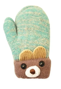 Wear Sierra Soft Mittens for Baby or Toddler - Colorful Cute Bear Design! - Picture 1 of 20