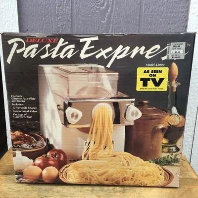 NOS Deluxe Pasta Express X3000 Electric Pasta Machine USA - Image 1 of 4