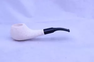 Pfeife, Pipe Pipa BLOCK MEERSCHAUMPFEIFE, Strambach ohne Filter, 925 Silber - Bild 1 von 9