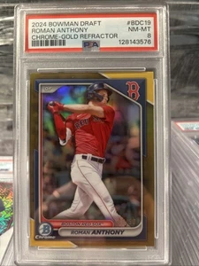 Refractores de oro Bowman Chrome Draft 2024 #BDC19 Roman Anthony novato 18/50 - Imagen 1 de 2