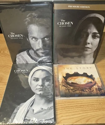 The Chosen Seasons 1, 2 & 3 [Season 3 SEALED NEW] + The Story CD soundtrack LOT - Image 1 of 2
