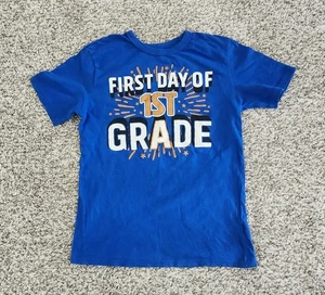 Boys The Children's Place First Day Of First Grade Tee Size 7/8 - Picture 1 of 4