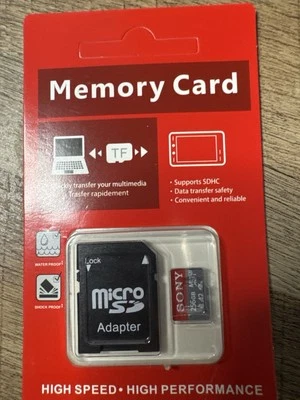 New Sony 256GB microSDXC UHS-I Card with Adapter – A1 V30 4K – Sealed Package - Image 1 of 2