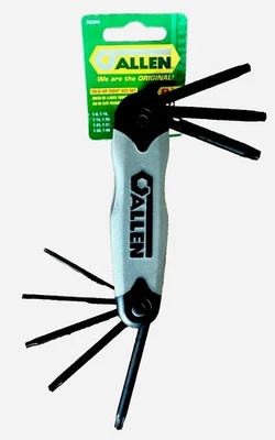 Allen Wrench Set 56634G, 8 Pieces, T8 to T40 Torx, Cushion Grip/Fold-Up Handle - Image 1 of 4
