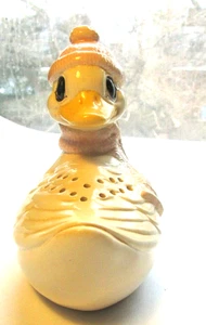 Soporte para popurrí de pato de cerámica vintage con tapón de goma vacío - Imagen 1 de 12