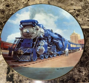 the hamilton collection The Blue Comet Train Plate - Bild 1 von 8