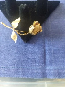 2 Vintage Giovanni Gold Signed Rose Pin Or Brooch - Picture 1 of 7