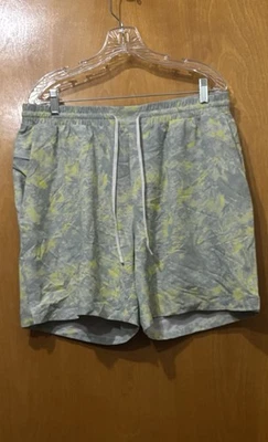 Bañador corto Lululemon Pool mármol lavado blanco alpino eléctrico limón XL Foto 1 de 3