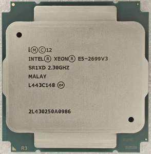 Intel Xeon E5-2699 V3 2.3GHz 18 Core 36Threads 45M L3 Cache LGA 2011-3 Processor - Picture 1 of 3