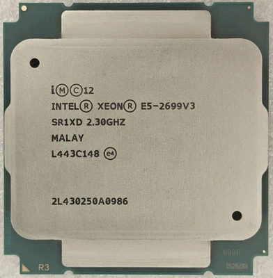 Intel Xeon E5-2699 V3 2.3GHz 18 Core 36Threads 45M L3 Cache LGA 2011-3 Processor - Image 1 of 3