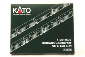 KATO N scale #106-4603 BethGon Coalporter NS 8 Car Set Made in JAPAN - Picture 1 of 15
