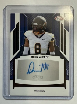 DARION MCKENZIE 2024 AUTÓGRAFO DE FUTEBOL VERMELHO SÁBIO RC #A-DM2 MERRIMACK STEELERS - Imagem 1 de 2