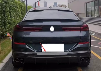 1PCS Real Carbon Fiber Exterior Bumper Rear Board For BMW X6 G06 2019-2022 - Image 1 of 4