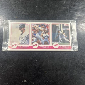 Don Mattingly 1987 Star 3 Panel 24 Sticker Factory Sealed Set New York Yankees - Picture 1 of 2