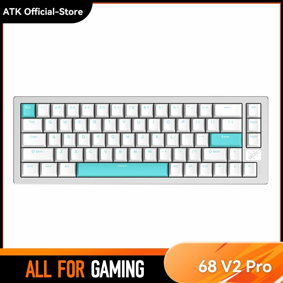 ATK 68 V2 Pro Gaming Tastatur - Hall Effekt 8KHz CNC 67Tasten RGB kabelgebund... - Bild 1 von 4