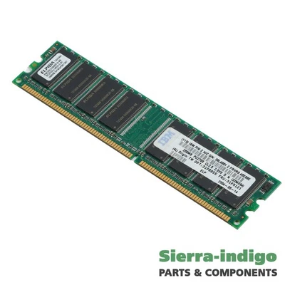 Elpida EBD25UC8AMFA-6B PC2700U-2533-0-A1 256MB Memory RAM - Image 1 of 4
