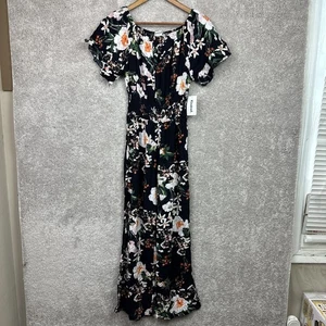 Kindred by Anthropologie Jumpsuit mit weitem Bein Damen Medium Blumenmuster Strand - Bild 1 von 12