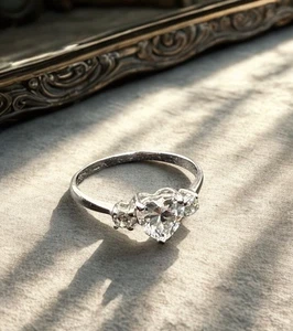 Natural Diamond Love Stone Proposal Ring Limited Edition, British Gems - Picture 1 of 8
