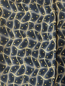 DEBBIE MUMM Fabric MMFab Inc. - Stars & Ribbons on Black 53" long x 42" wide - Picture 1 of 3