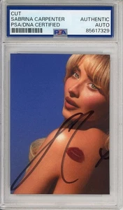 SIGNED Sabrina Carpenter Short N Sweet Cover Photo Card PSA DNA COA AUTO - Picture 1 of 2