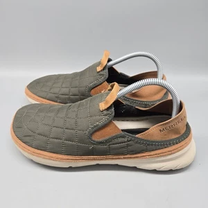 Merrell Hut Moc 2 Women Size 9 Slip-On Comfy Green Brown Lightweight Shoes - Picture 1 of 11
