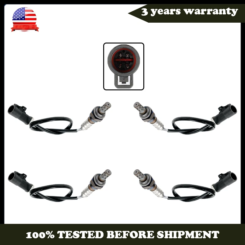 Sensores de oxígeno aguas arriba+aguas abajo 4 piezas para Ford F-350 Super Duty 5,4 L V8 2000-2009 EE. UU. Foto 1 de 4