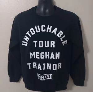 Meghan Trainor Untouchable Tour 2016 Erwachsene Small Band Sweatshirt schwarz Rundhalsausschnitt - Bild 1 von 7