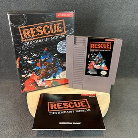 Nintendo NES - Rescue: The Embassy Mission - Game, Manual, & Case - Tested
