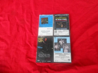 CANNONBALL ADDERLEY-4 CASSETTE LOT-MERCY, MERCY, MERCY-IN NEW YORK-MORE-EX - Image 1 of 3