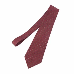 Bert Pulitzer Men Red Silk Necktie Equestrian Bridle Bits USA Tie - Picture 1 of 9