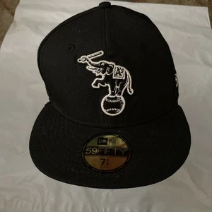 Oakland Athletics MLB Baseball Cap Elephant Mascot 59Fifty 7 1/4 A’s New Era Mütze - Bild 1 von 5