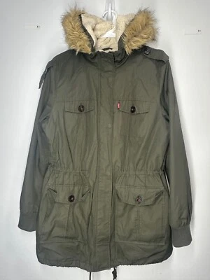 Chaqueta parka de piel sintética para mujer Levis Strauss & Co. talla XL Foto 1 de 4