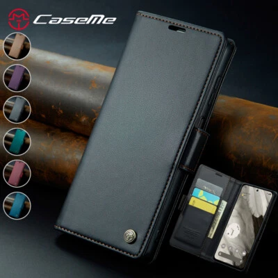 For Google Pixel 7A/8A/9A/8/9/10 Pro XL Magnetic Wallet Case Leather Flip Cover - Image 1 of 4