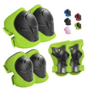 6X Protective Gears Set for Kids Children Knee Pad Elbow Pads Wrist Guards- - Picture 1 of 19